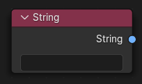 String Input Node.