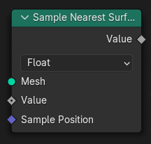 Sample Nearest Surface node.