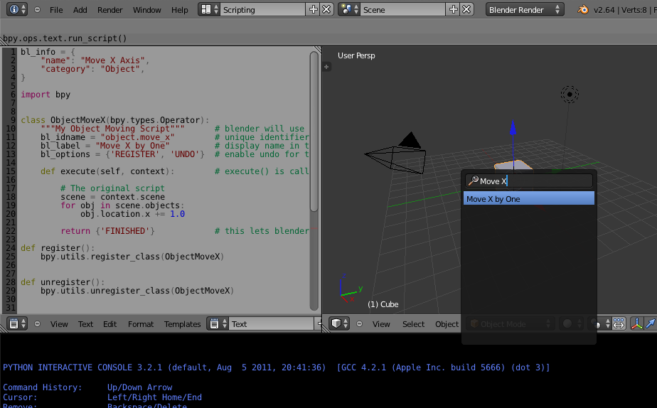 Addon Tutorial — Blender 2.78.0 e8299c8 API documentation