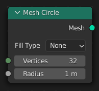 Mesh Circle Node.