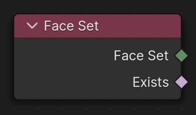 Face Set node.