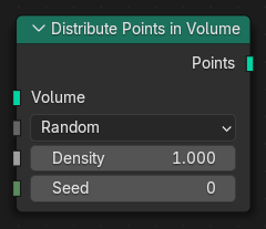 Node que distribueix punts en el volum.