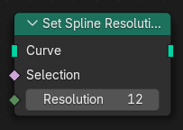Node que estableix la resolució del spline.
