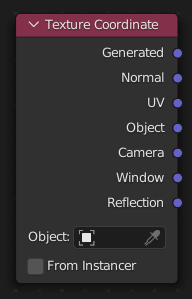 Node de coordenada de textura.