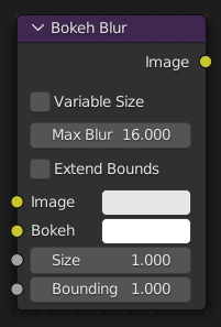 Bokeh Blur Node.