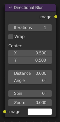 Directional Blur Node.