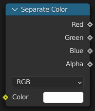 Separate Color Node.