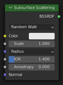 Subsurface Scattering node.