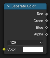 Separate Color Node.