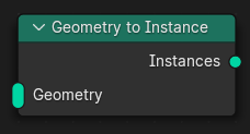 Geometry to Instance node.