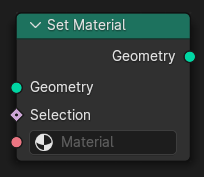 Set Material node.