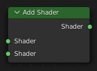 Add Shader node.