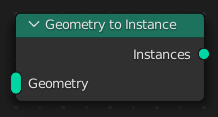 Geometry to Instance node.