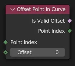 Offset Point in Curve node.
