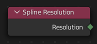Spline Resolution node.