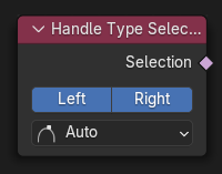The Handle Type Selection node.