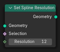 Set Spline Resolution node.