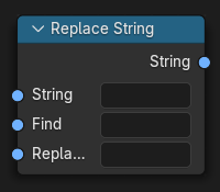 Replace String node.