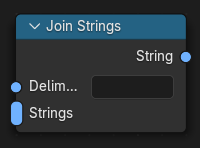 Join Strings node.