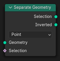 Separate Geometry node.