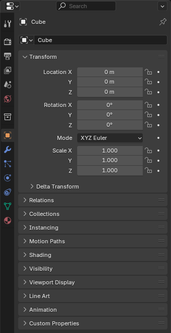 erfaring Geometri erindringsmønter Properties — Blender Manual