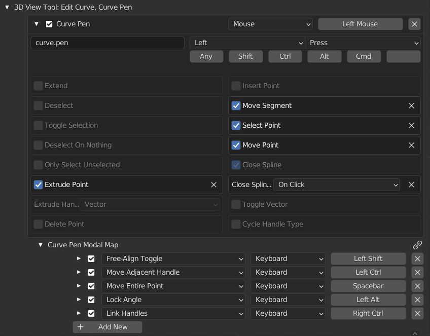 Different types of shape constructs used in Blender and