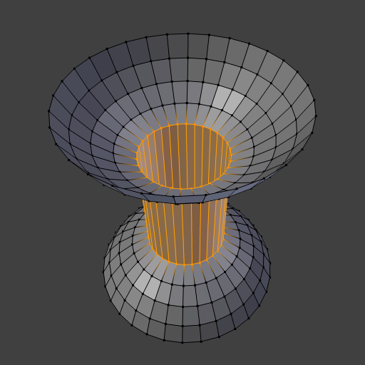 Как сделать bridge edge loops