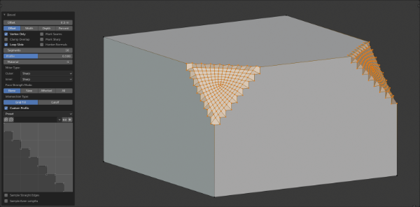 Bevel Vertices Blender Manual