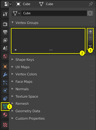 Assigning A Vertex Group Blender Manual