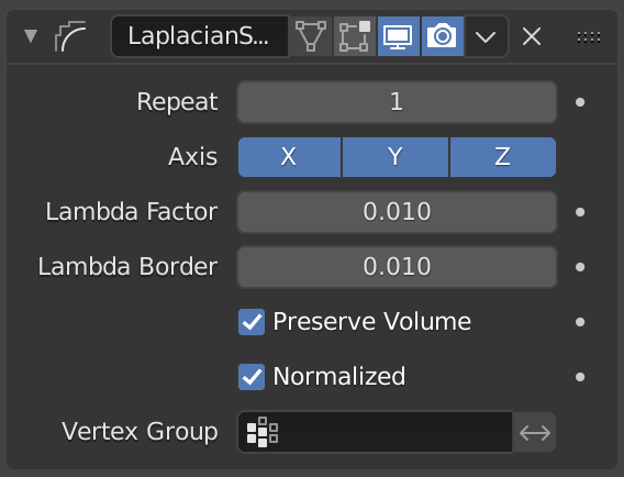 Comparison of relaxing (Laplacian smoothing) vs. proposed CAD