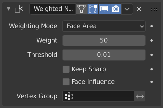 Weighted Normal Modifier Blender Manual