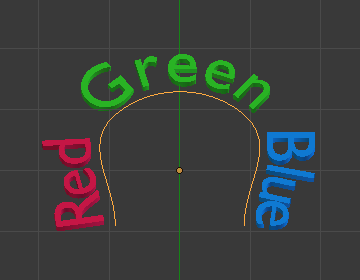 blender change font text