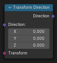 Transform Direction node.