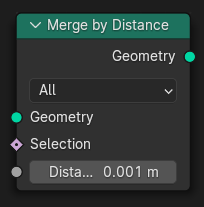 Merge by Distance node.