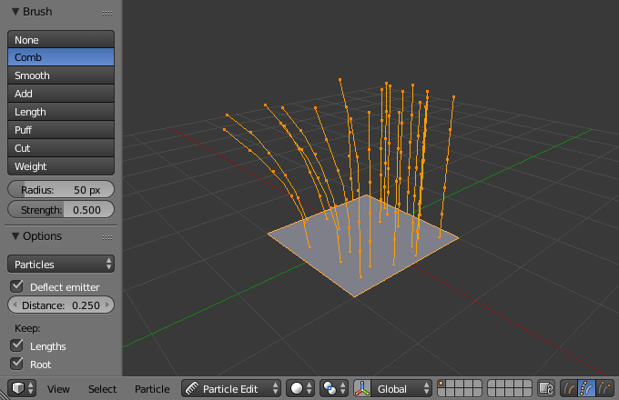 Particle Edit Mode Blender Manual