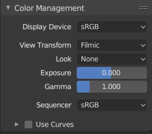 how do i find color management in blender on mac