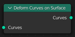 El nodo Deformar curvas sobre superficie.