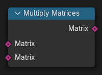 El nodo Multiplicar matrices.