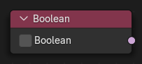 El nodo Booleana.