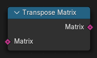 Transpose Matrix node.