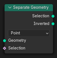 El nodo Separar geometría.