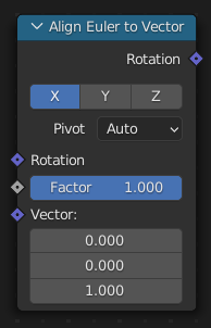 Align Euler to Vector node.