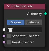 Le nœud Collection Info.