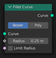 Le nœud Fillet Curve.