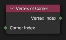 Le nœud Vertex of Corner.