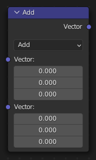 Le nœud Vector Math.