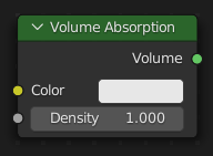 Le nœud Volume Absorption.