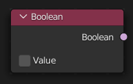 Le nœud Boolean.