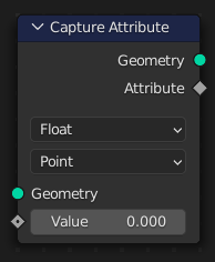 Le nœud Capture Attribute.