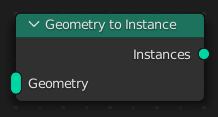 Le nœud Geometry to Instance.